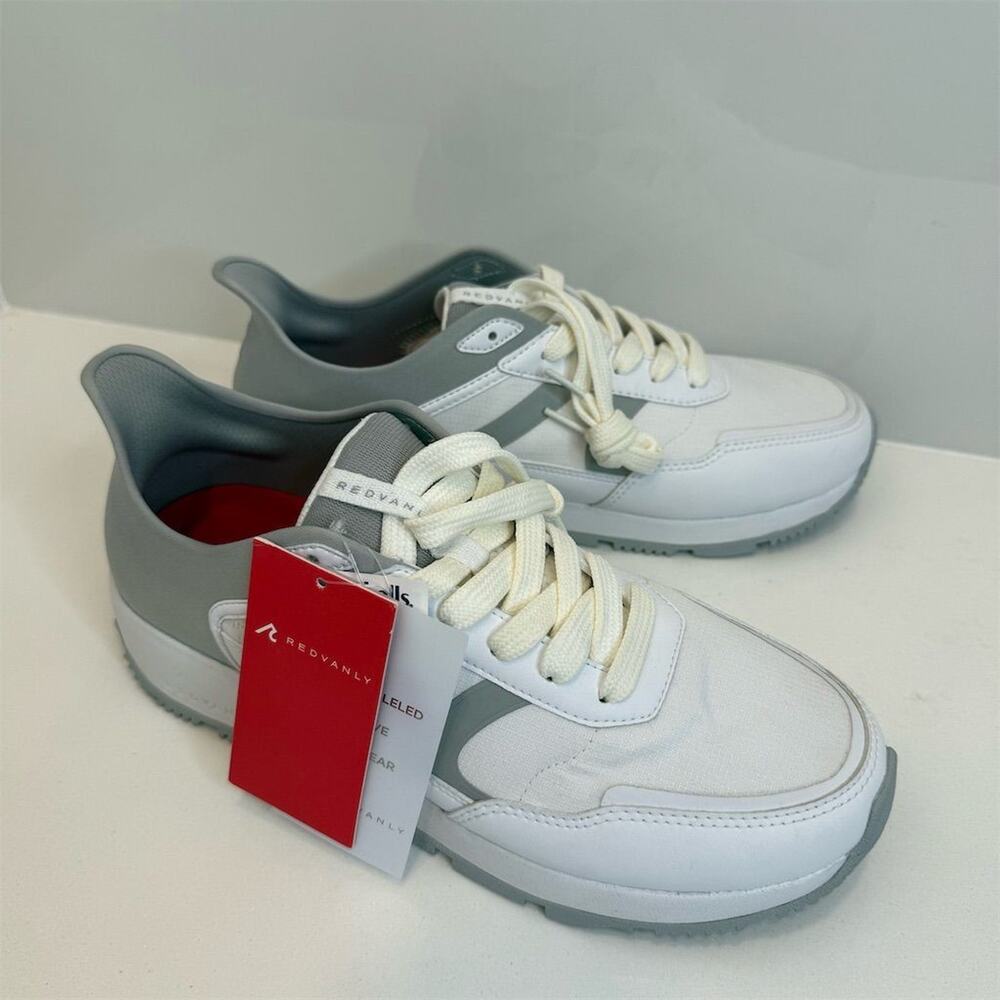 Redvanly Challenger Spikeless Golf Sneakers White Lace Up Sz 10